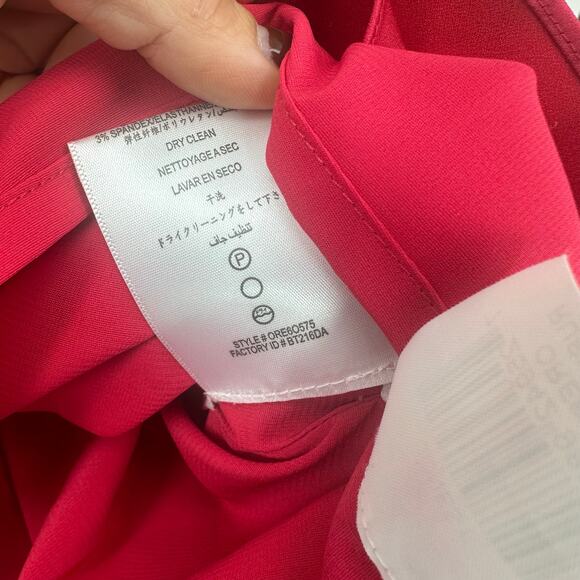 BCBDMaxAzria Womens 12 One Shoulder Mini Cocktail Dress Berry Red Y2K Ruffles - Picture 8 of 12